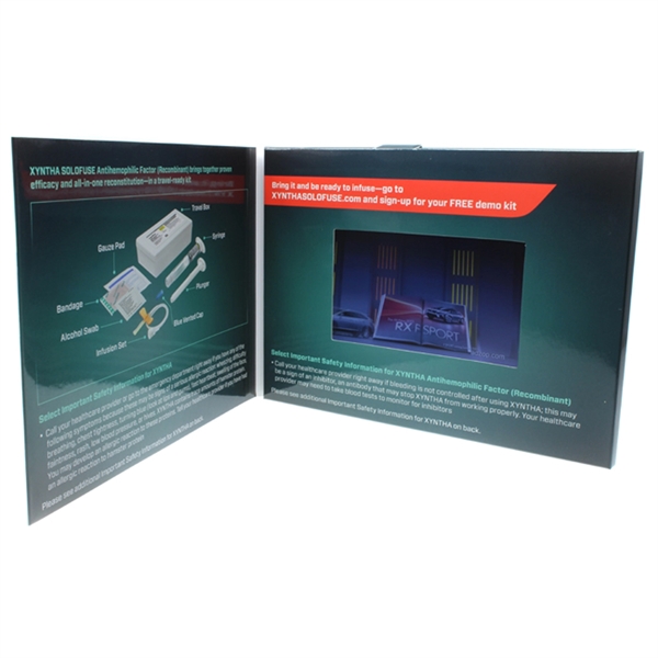 Lilac 4.3" LCD Video Bi-fold Brochure