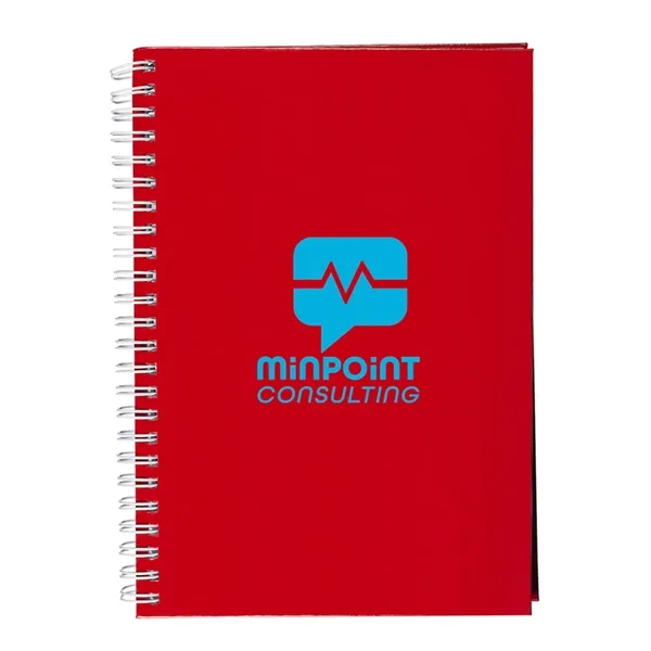 Hardcover Spiral Notebook 5.75" x 8.25".