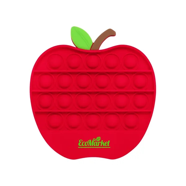 Push Pop Bubble Apple Shape Fidget Sensory Toy.