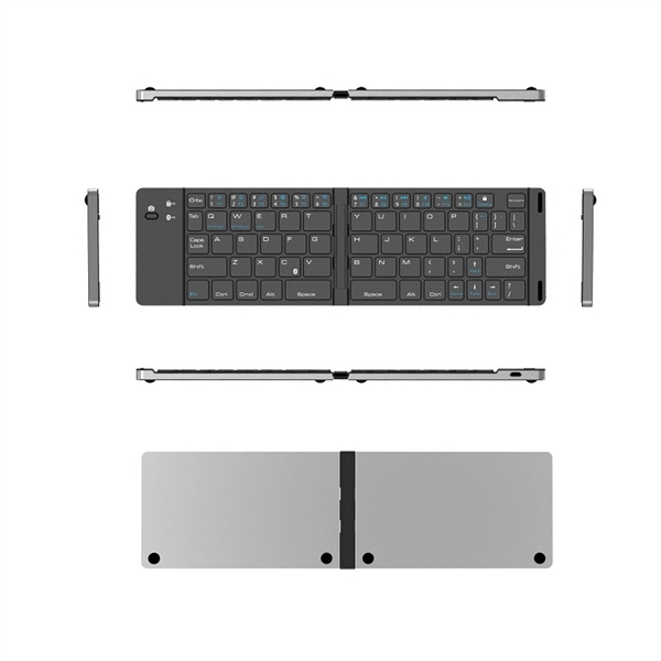 Foldable Aluminulm Alloy Bluetooth Keyboard