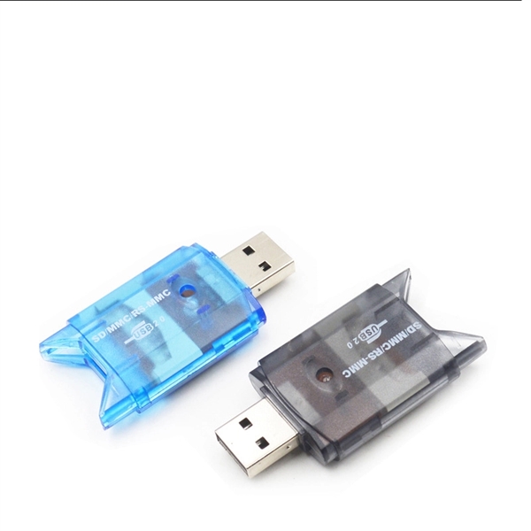 2.0 USB Card Reader Fitted for SD/MMC/RS-MMC