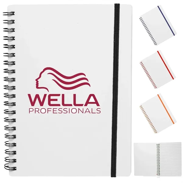 5" x 7" in Spiral Notebook with Color Accents