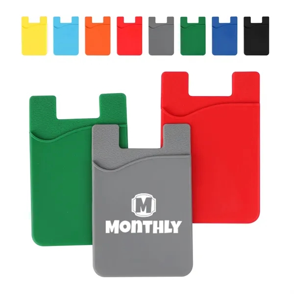 2.2"x3.4" Custom Adhesive Silicone Phone Card Holder