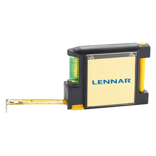 Built2Work 3 in 1 Tape Measure with Pen and Level