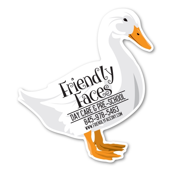 3.75" x 4.25" White Duck