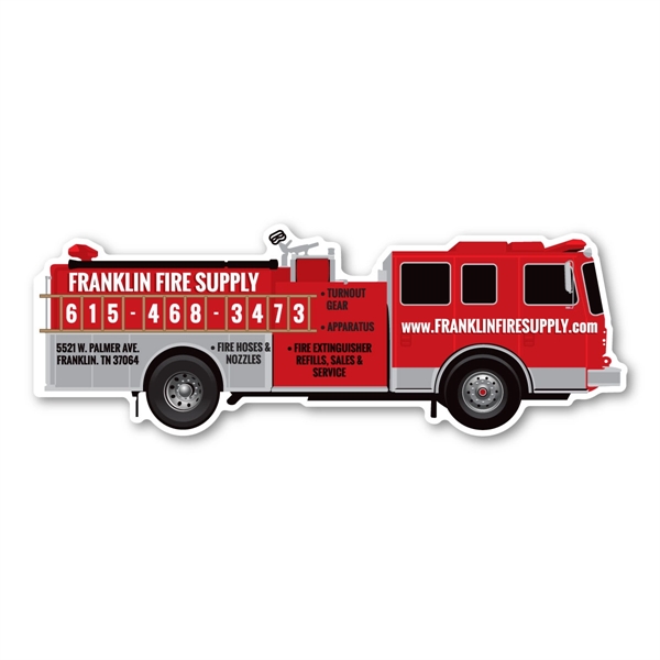 7.4" x 2.7" Firetruck