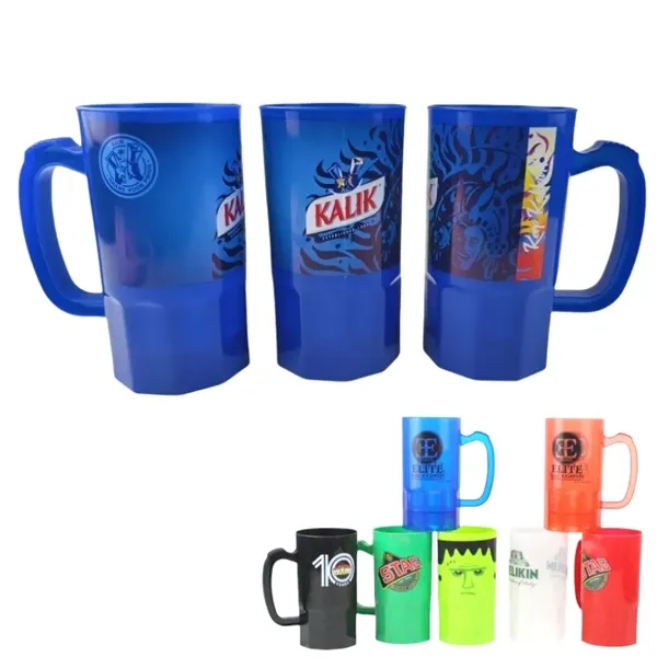 22oz Plastic Stackable Beer Stein Water Mugs