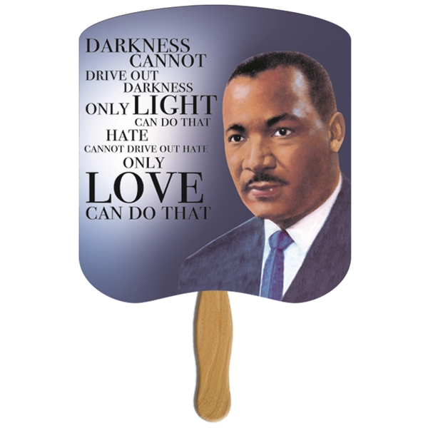 Dr. Martin Luther King Jr. Love Hand Fan Stock Graphic