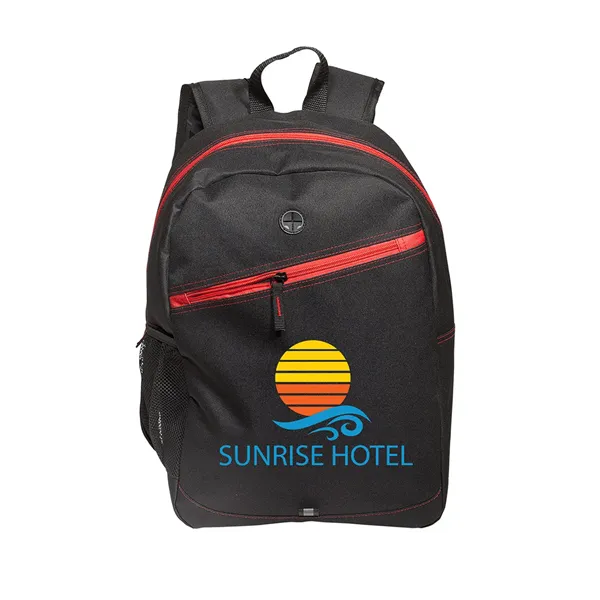 Front Zipper Color Laptop Backpack