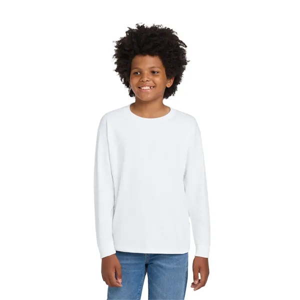 Gildan Youth Heavy Cotton 100% Cotton Long Sleeve T-Shirt.