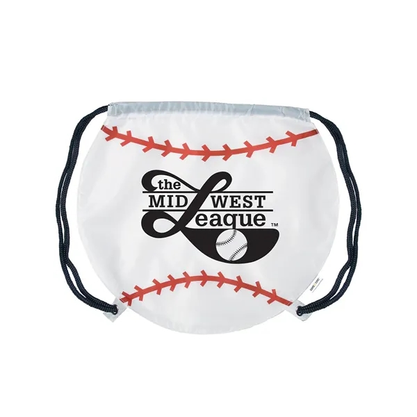 Game Time! Baseball Drawstring Bag.