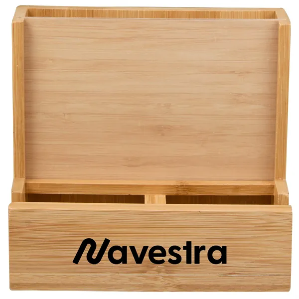 FSC® 100% Bamboo Photo Frame Desktop Organizer