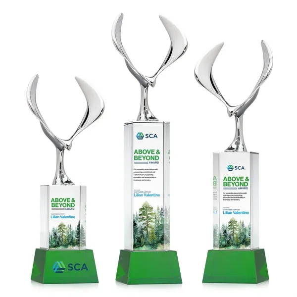 Maverick Eagle VividPrint™ Award on Belcroft Base - Green