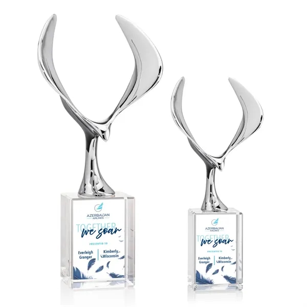 Maverick Eagle VividPrint™ Award on Lexington Base - Clear