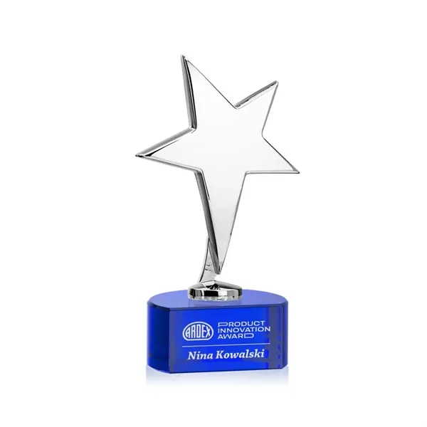 Tuscany Chrome Star on Paragon Base - Blue