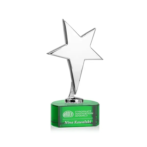 Tuscany Chrome Star on Paragon Base - Green