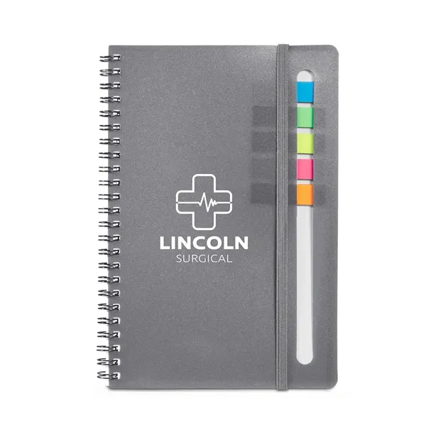 Semester Spiral Notebook With Sticky Flags 6.25" X 8.5"