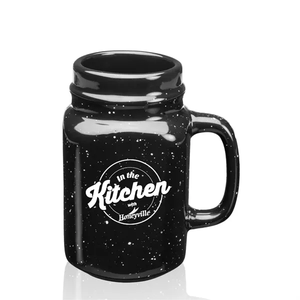 16 oz. Savannah Ceramic Personalized Mason Jar