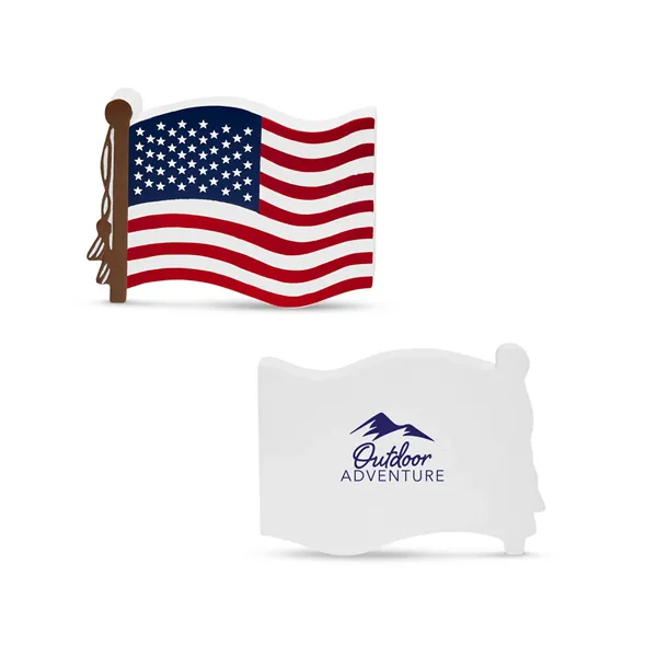 Patriotic USA Flag Shape Stress Ball.