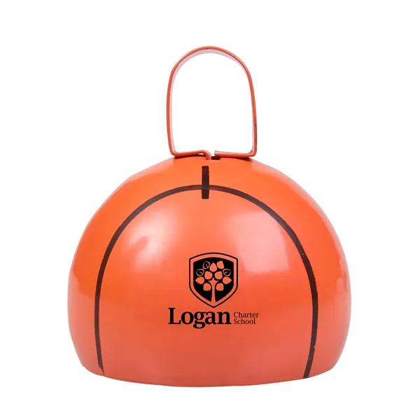 Basketball Shape Cow Bell