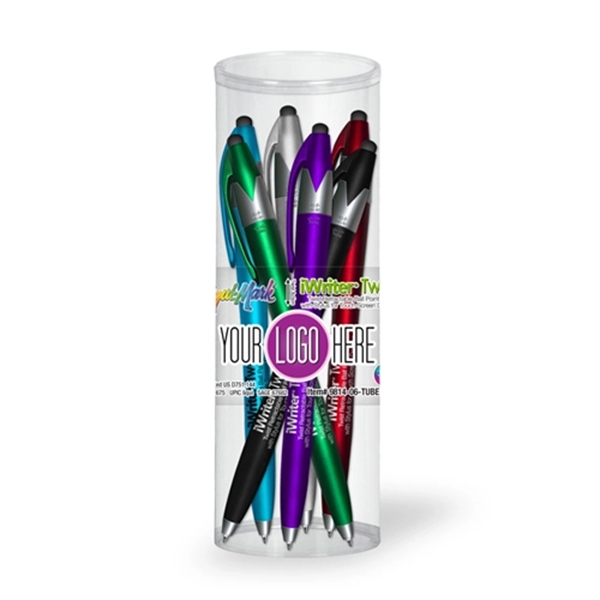 iWriterA® Twist Stylus Pen Combo 6 Pack Tube Set