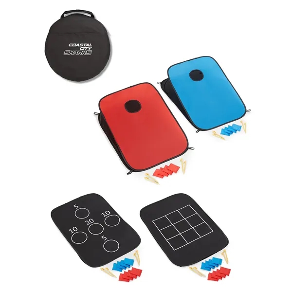 b.active 3-in-1 Game Set With Pop Up Corn Hole