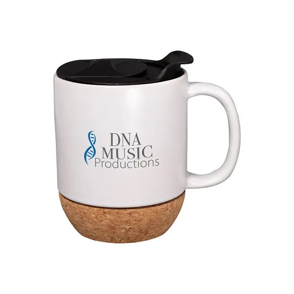 14 oz. Ceramic Mug With Cork Base.