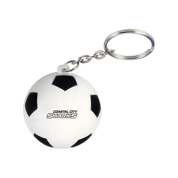 Soccer Ball Shape Stress Reliever Keychain