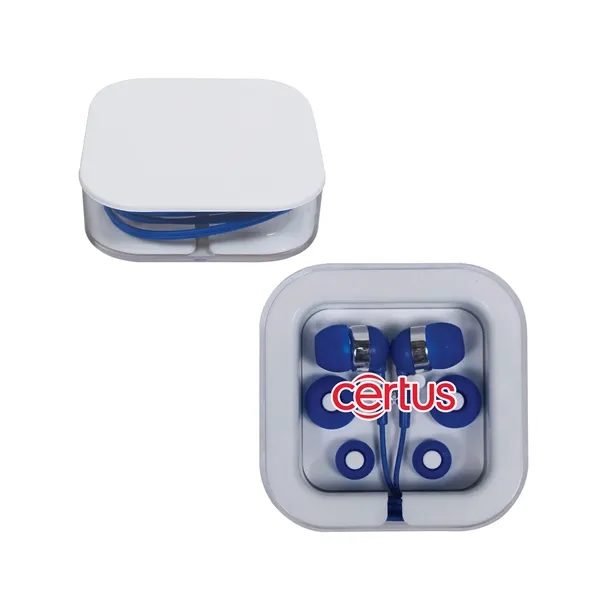 Earbuds In Square Case.