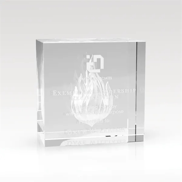 Excite Square Paperweight Award - 3D subsurface