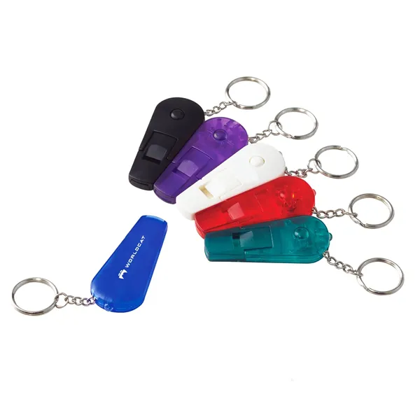 Whistle Keychain with LED