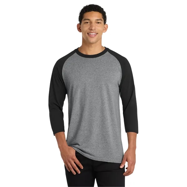 Port & Co Core Blend 3/4-Sleeve Raglan Tee.