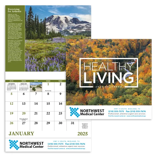 Good Value™ Healthy Living - Stapled Calendar