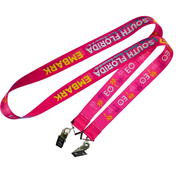 5/8" Double Ended Dye-Sub Lanyard