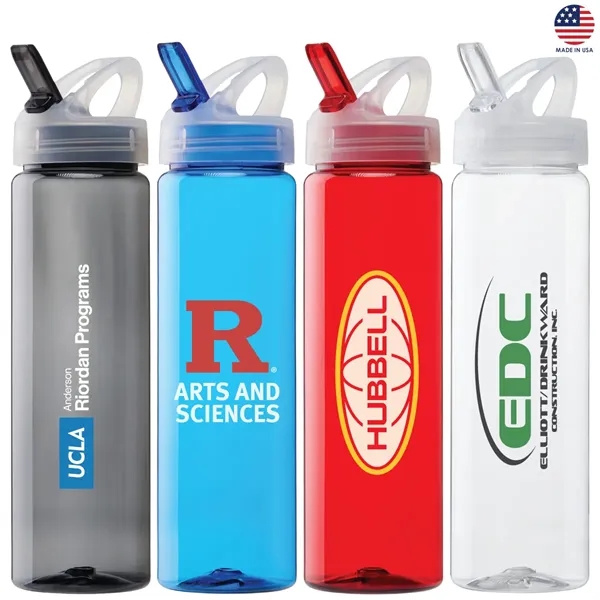 Malibu 25 oz. PET Bottle w/Flip Spout Lid