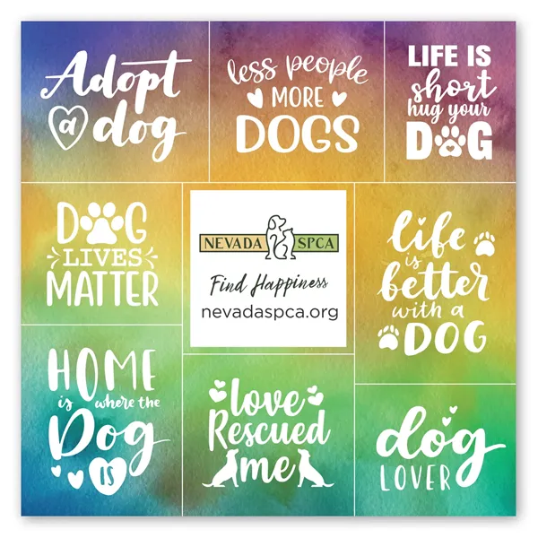 Square Magnet w/ 8 Message Magnets