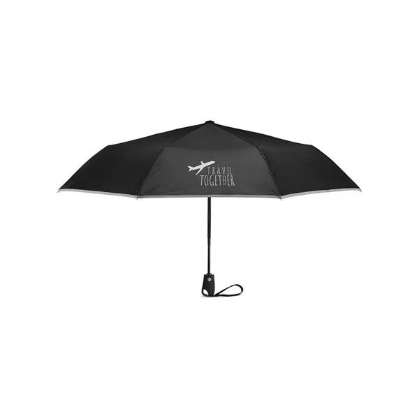 42" Auto-Open Umbrella With Reflective Trim.