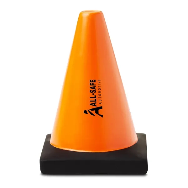 Construction Traffic Cone Shape Stress Ball.