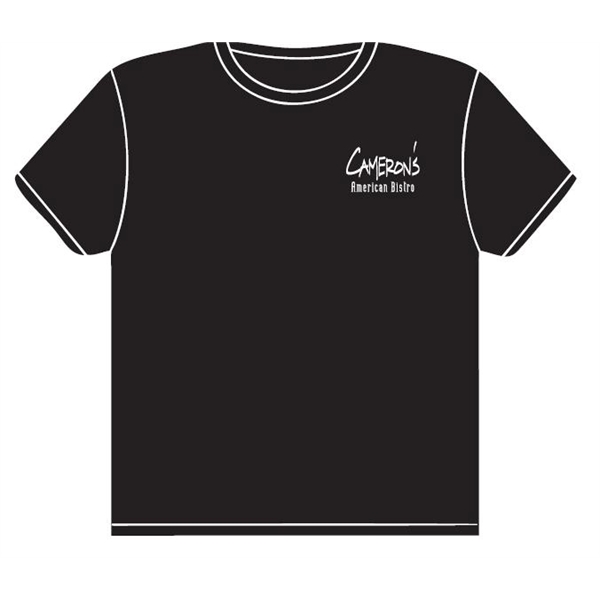 CAMERON'S AMERICAN BISTRO BLACK CORE BLEND TEE