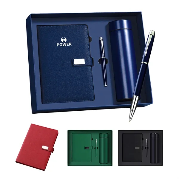 Business Gift Set W/ A5 Notebook,  Insulated Bottle & Pen
