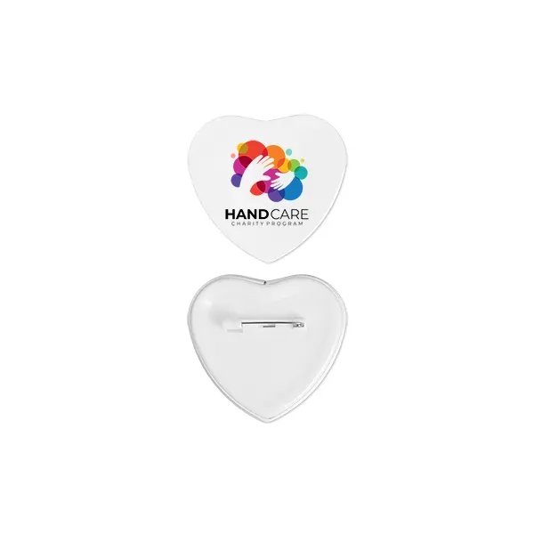 2" Heart Button