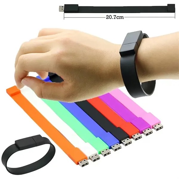 16GB Wristband Flash Drives Wcustom Logo Usb Drive
