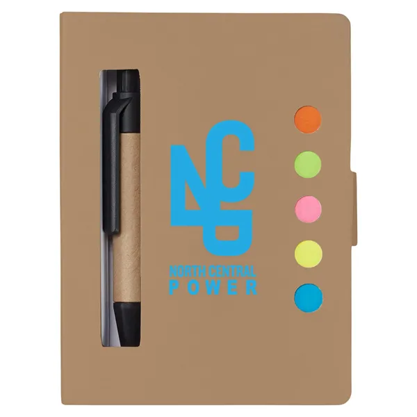 Stowaway Sticky Jotter With Pen.