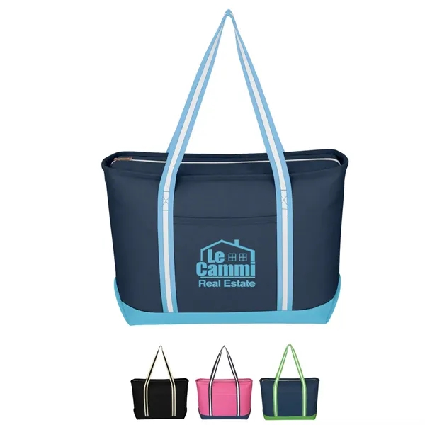 Large Cotton Canvas Admiral Tote Bag