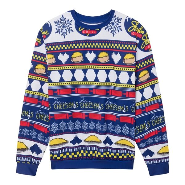 Crewneck Sweatshirt with Allover Print