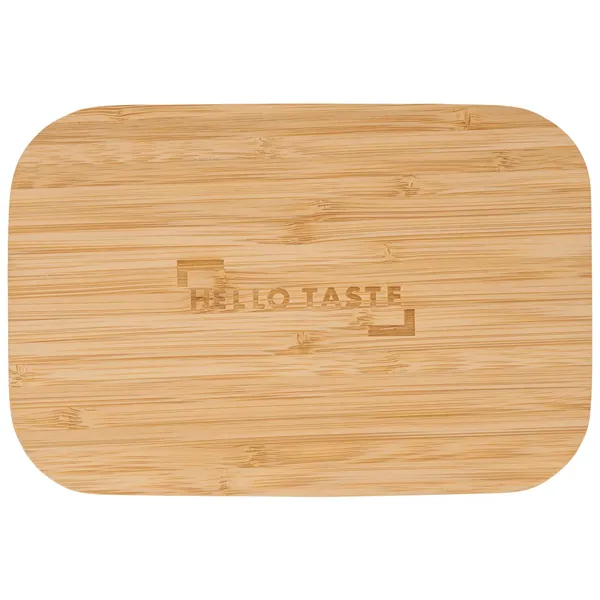 Bamboo Fiber Lunch Box with Cutting Board Lid