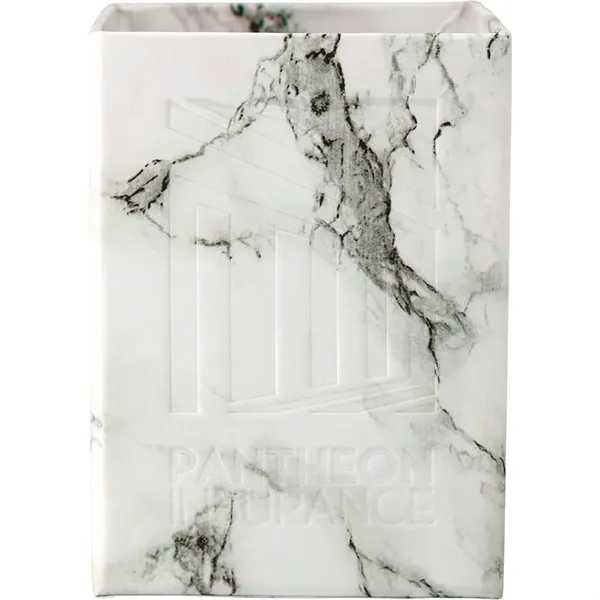 4 Piece Faux Marble Desktop Set
