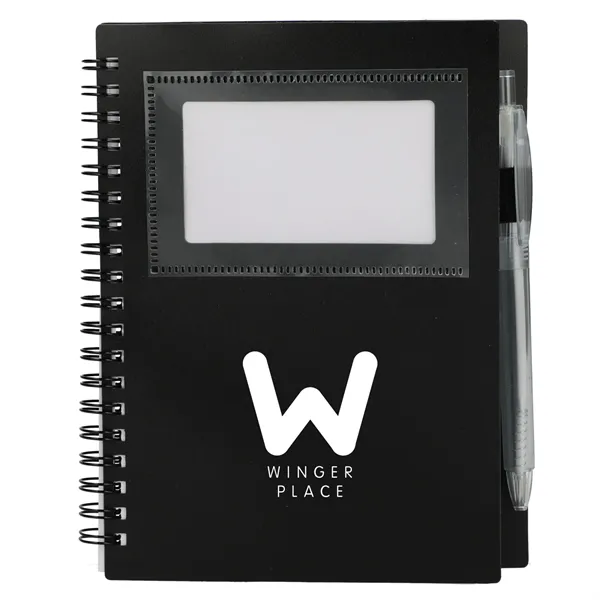 FSC® Recycled 5" x 7" Star Spiral Notebook with Pe