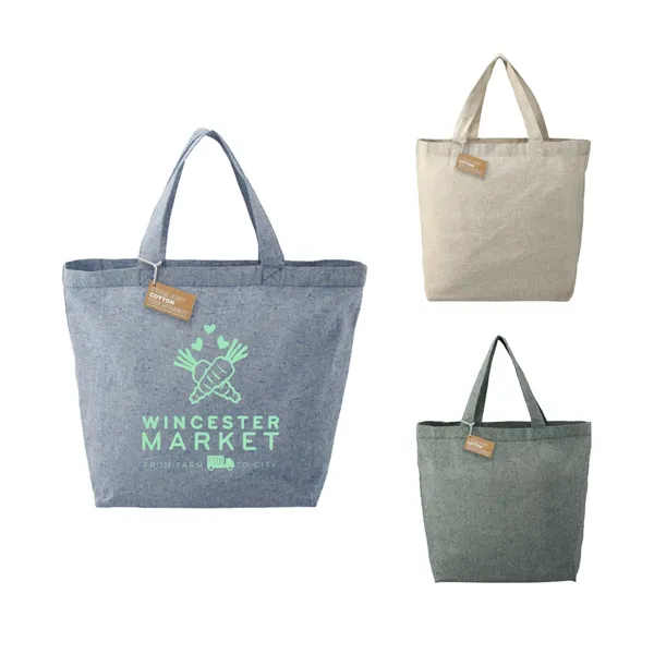 Recycled 5oz Cotton Twill Grocery Tote