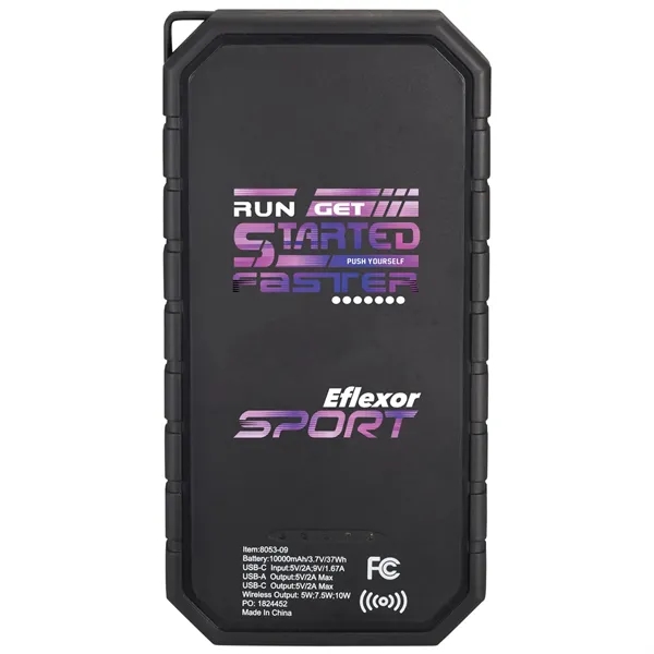 High Sierra® IPX 5 Solar Fast Wireless Power Bank